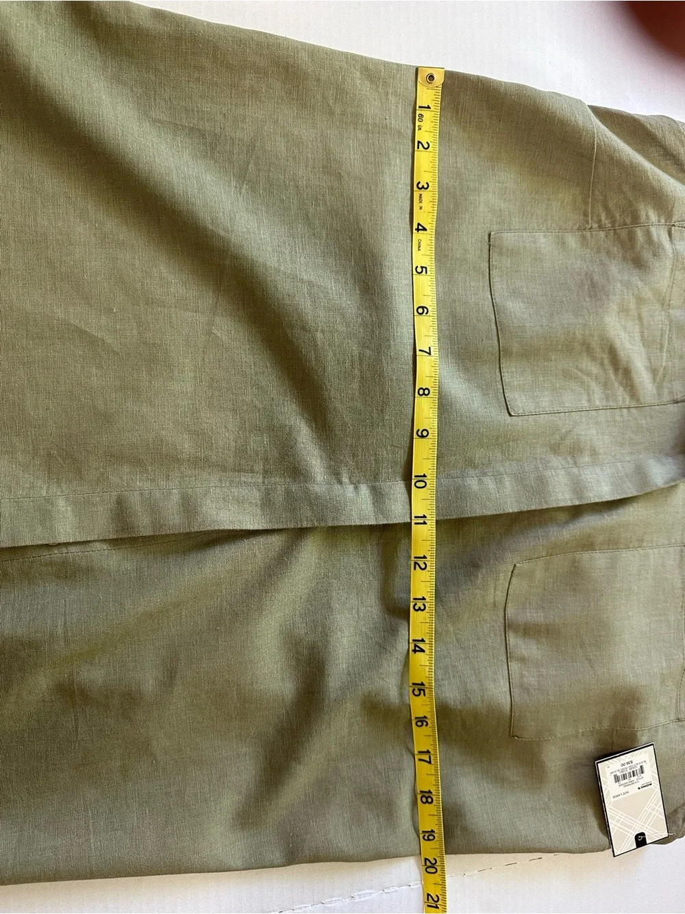 Dana Buckman Sleeveless Button-Front Shirt in Olive Green-Sz L NWT - Picture 9 of 10